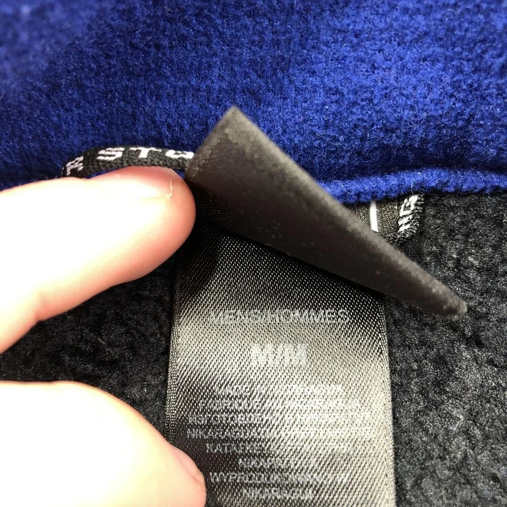 The North Face Jacket Mens Medium Blue Gray Fleece Full Zip Denali Outdoor